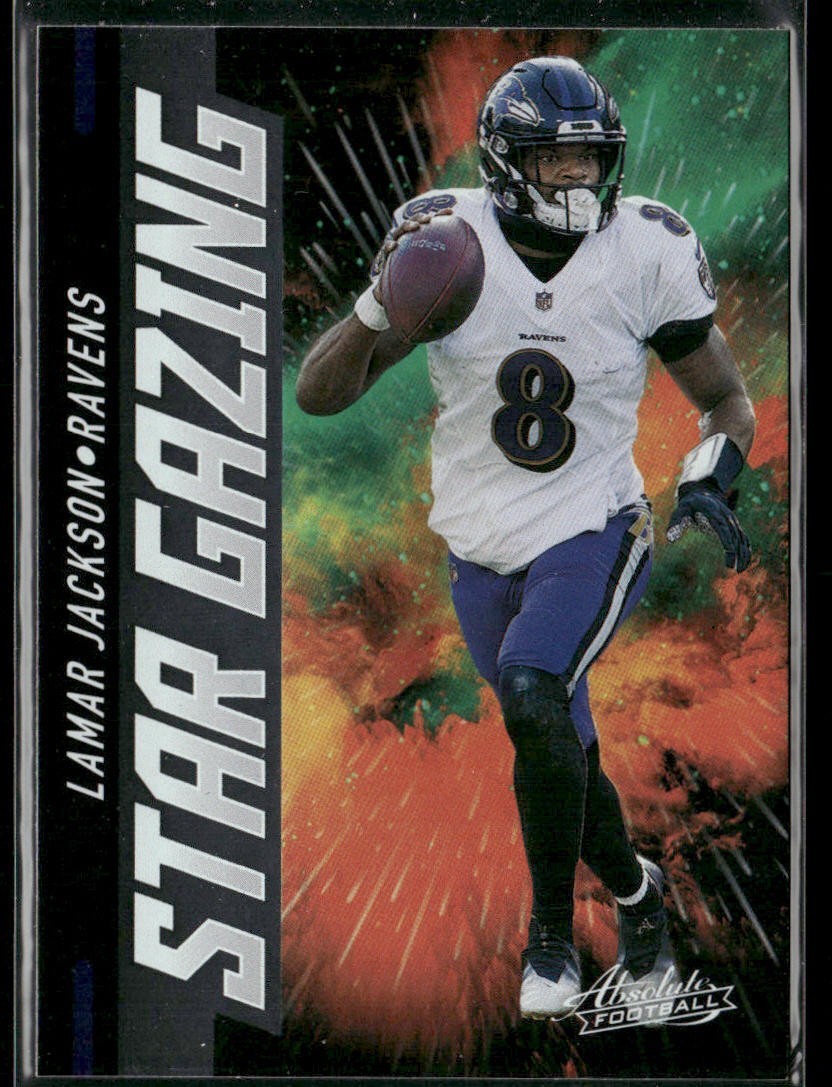 Lamar Jackson Player Lot Bundle 10 Different Football Cards LJ003 Ravens 1 RC back