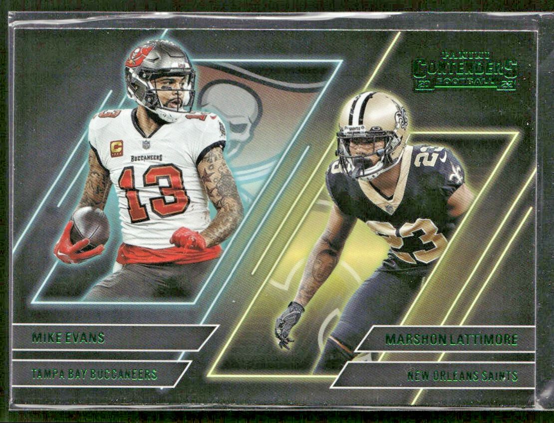Mike Evans Player Lot Bundle 10 Different Football Cards ME001 Buccaneers front