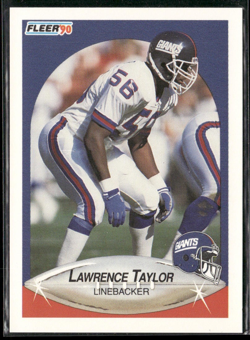 Lawrence Taylor Player Lot Bundle 10 Different Football Cards LT003 Giants back