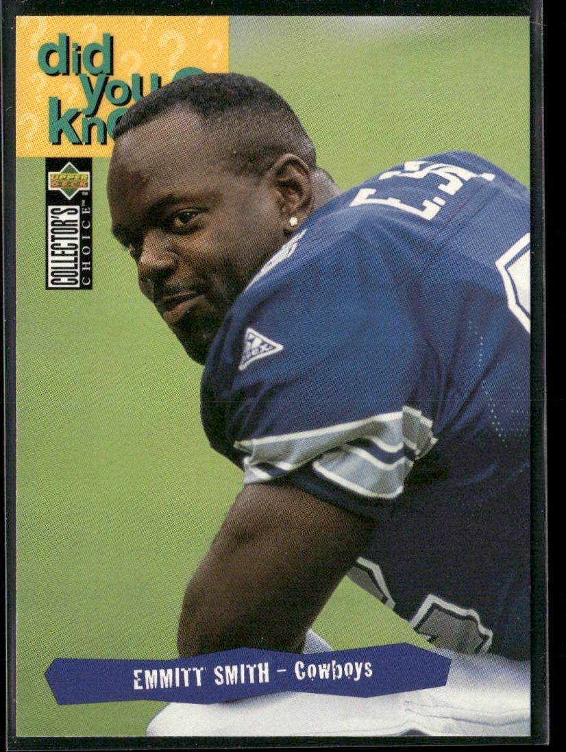 Emmitt Smith Player Lot Bundle 10 Different Football Cards ES003 Cowboys back