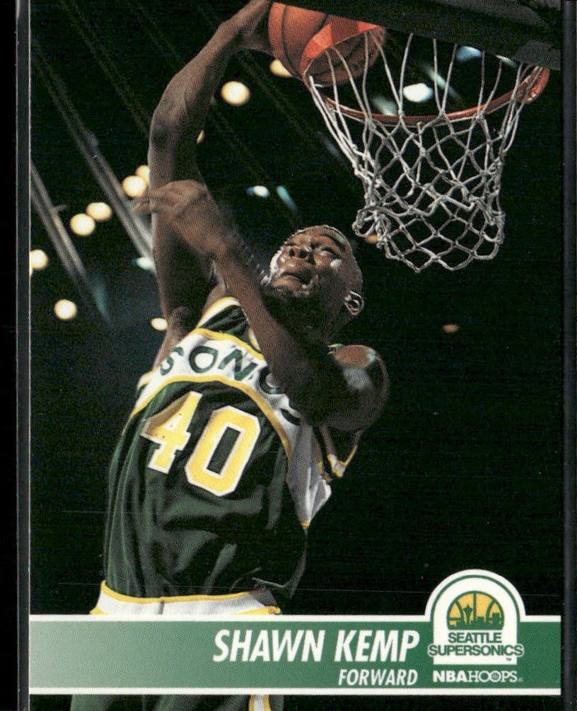 Shawn Kemp Player Lot Bundle 10 Basketball Cards SK003 Supersonics Cavs back