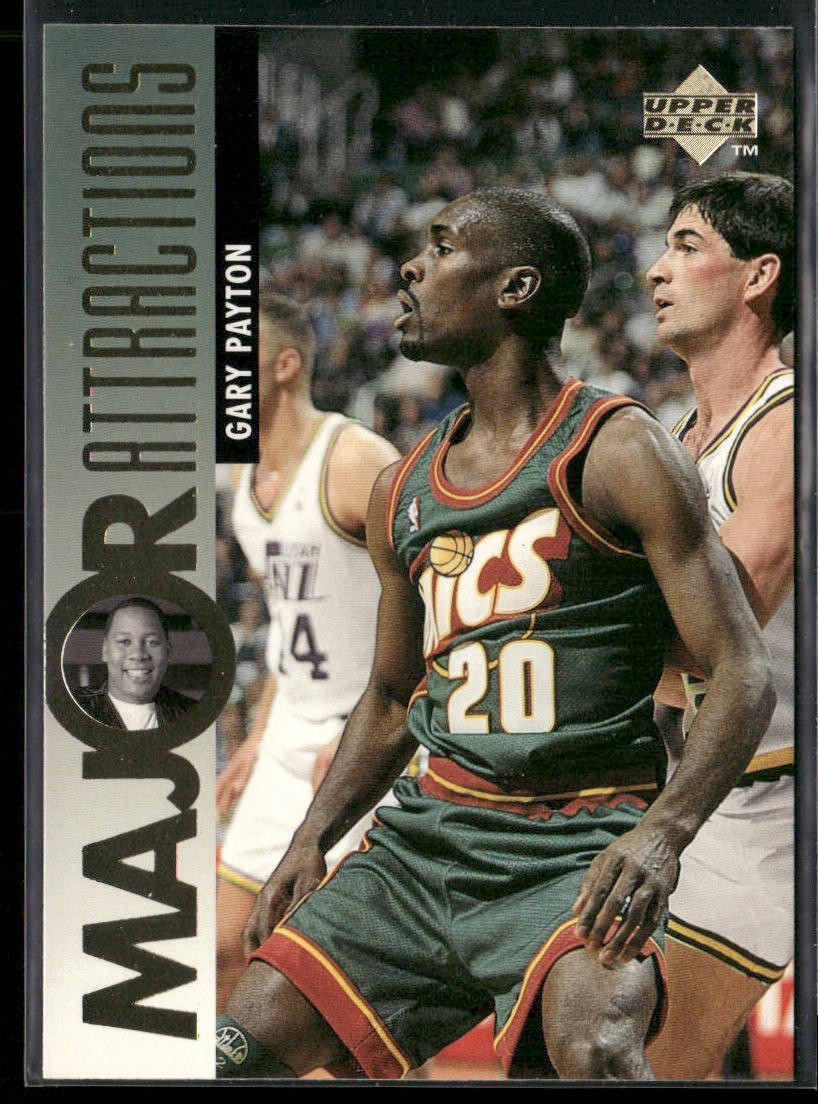 Gary Payton Player Lot Bundle 10 Basketball Cards GP001 Supersonics back