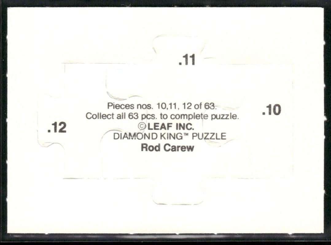 Puzzle Piece Lot Bundle 10 Different Baseball Cards P011 back