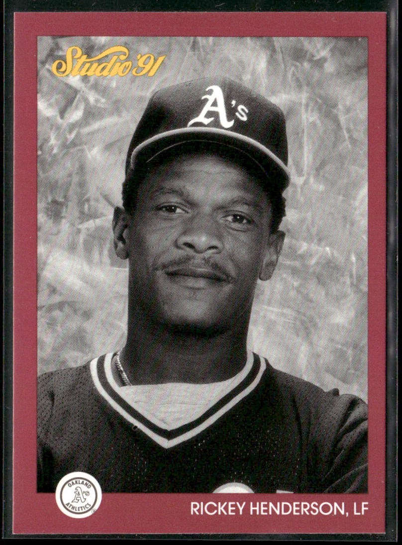Rickey Henderson Lot Bundle 10 Different Baseball Cards RH002 Athletics back