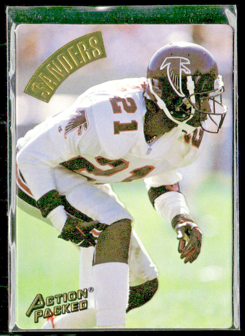 Deion Sanders Player Lot Bundle 10 Different Football Cards DS003 Falcons 49ers front