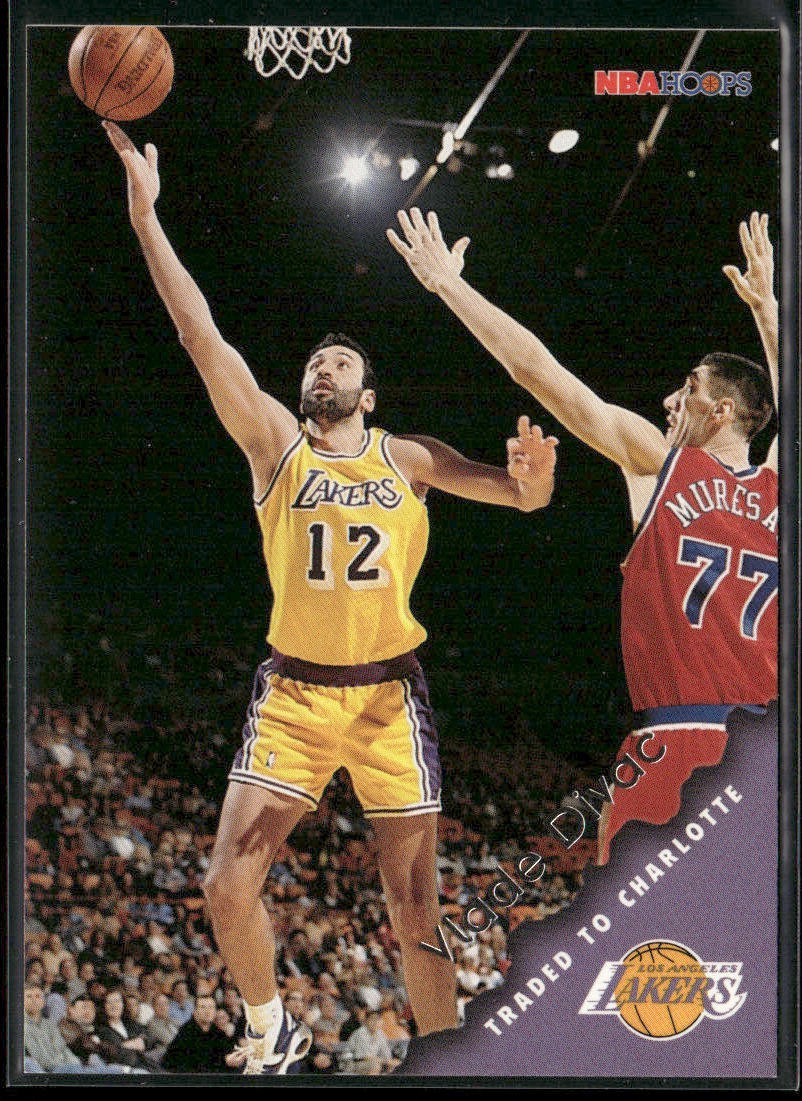 Vlade Divac Player Lot Bundle 10 Basketball Cards VD002 Lakers Hornets back
