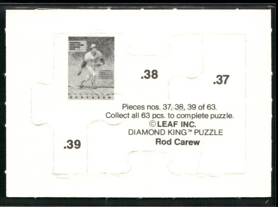 Puzzle Piece Lot Bundle 10 Different Baseball Cards P005 back