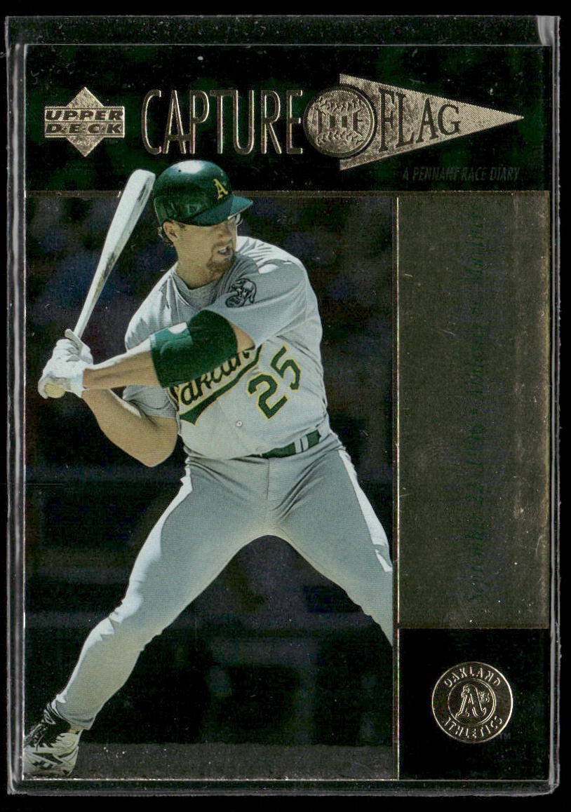 Mark McGwire Player Lot Bundle 10 Different Baseball Cards MM001 Athletics back
