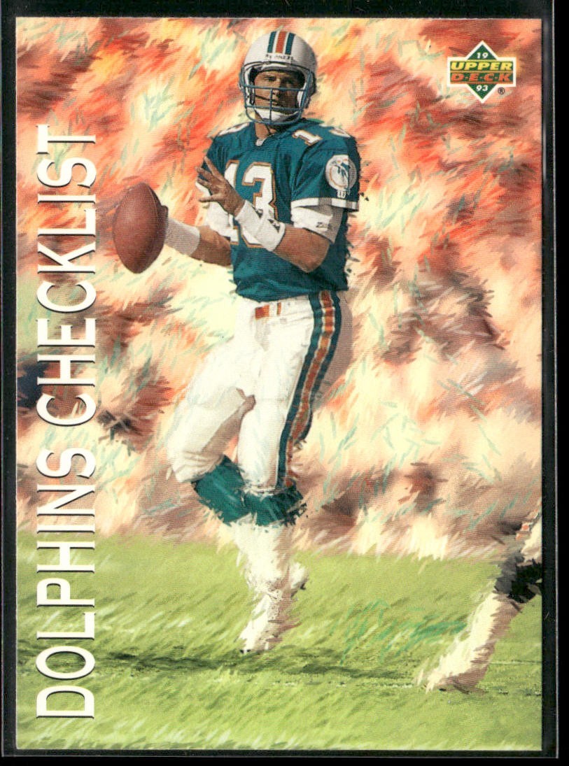 Dan Marino Player Lot Bundle 10 Different Football Cards DM006 Dolphins back