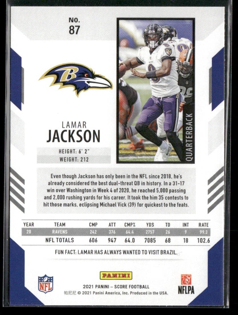 Lamar Jackson Player Lot Bundle 10 Different Football Cards LJ004 Ravens back