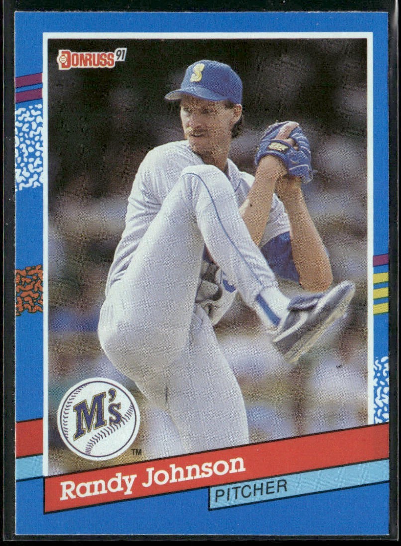 Randy Johnson Lot Bundle 10 Different Baseball Cards RJ002 Mariners back