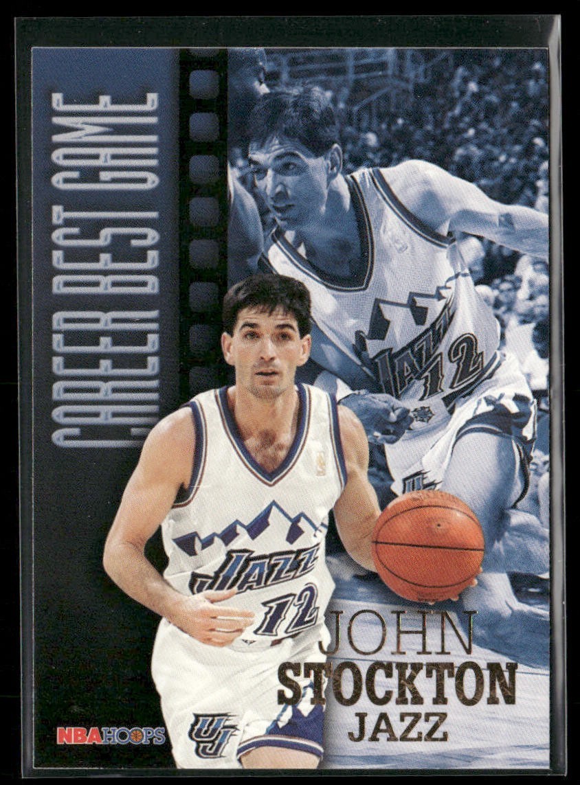 John Stockton Player Lot Bundle 10 Basketball Cards JS005 Utah Jazz back