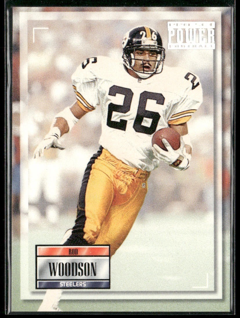 Rod Woodson Player Lot Bundle 10 Different Football Cards RW008 Steelers back