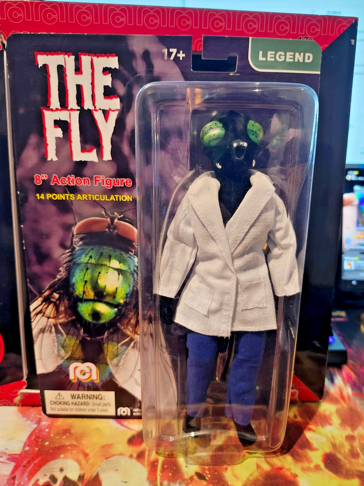 MEGO Horror and Legend 2-Pack | Werewolf and The Fly 8" With MEGO Gold Coin back