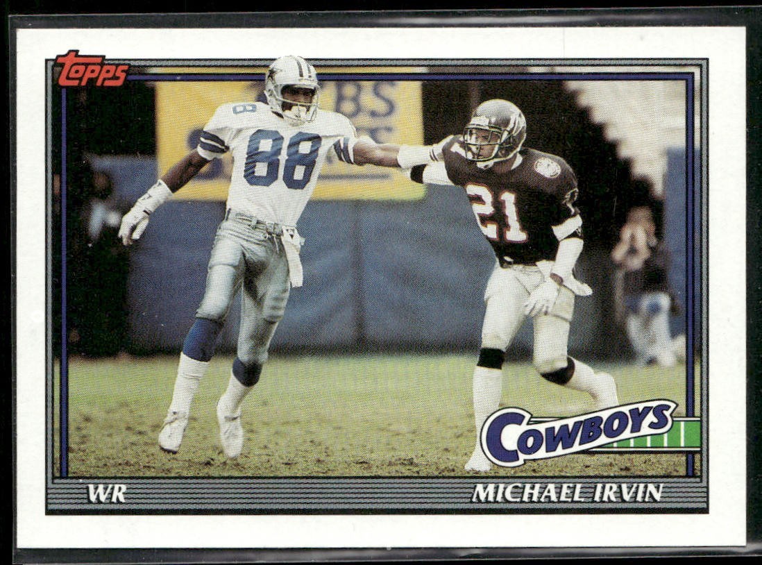 Michael Irvin Player Lot Bundle 10 Different Football Cards MI006 Cowboys back