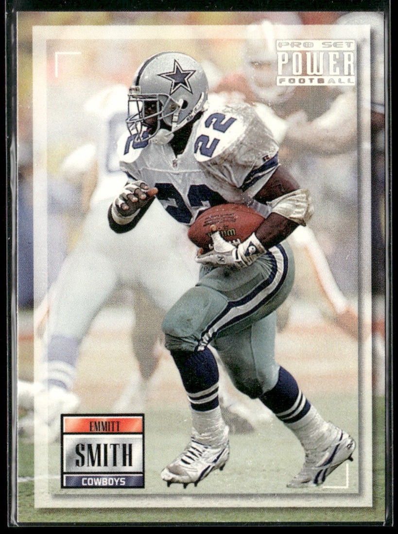 Emmitt Smith Player Lot Bundle 10 Different Football Cards ES006 Cowboys back