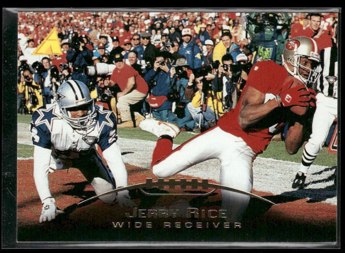 Jerry Rice Player Lot Bundle 10 Different Football Cards JR003 49ers back