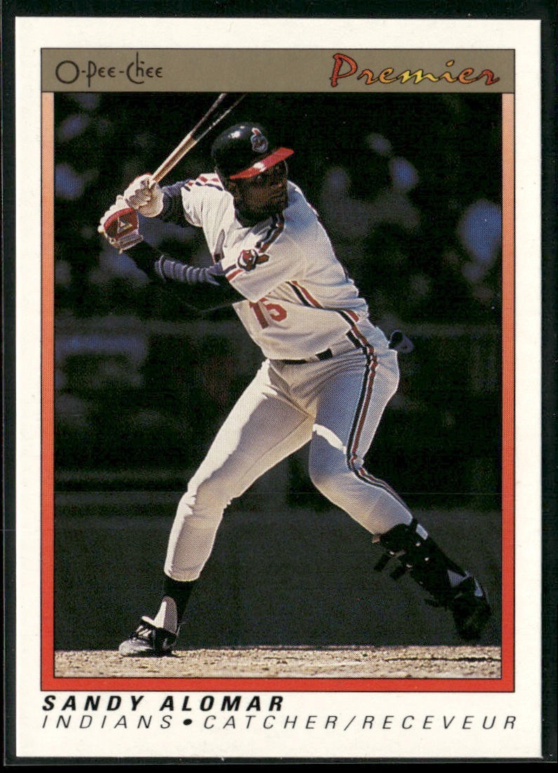 Sandy Alomar Jr. Lot Bundle 10 Different Baseball Cards SAJ001 Indians 2 RC back