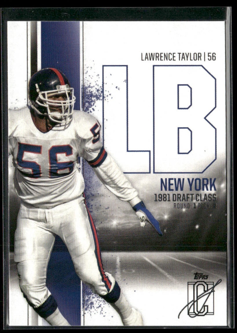 Lawrence Taylor Player Lot Bundle 10 Different Football Cards LT004 Giants back