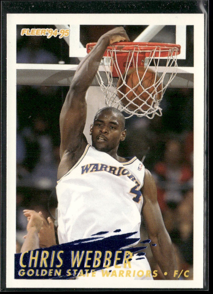 Chris Webber Player Lot Bundle 10 Basketball Cards CW003 Warriors 1 RC back