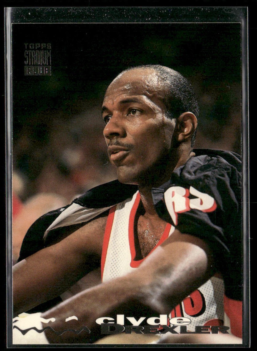 Clyde "The Glide" Drexler Player Lot Bundle 10 Basketball Cards CD003 Portland back