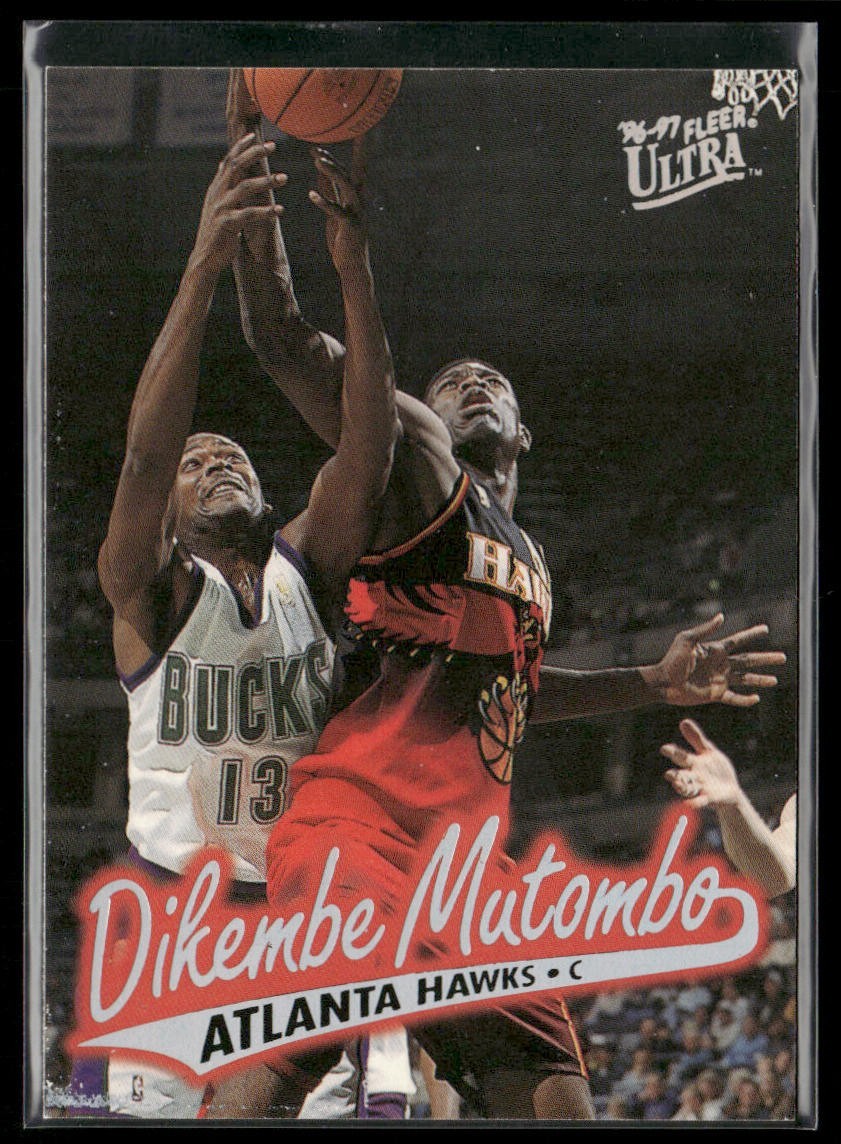 Dikembe Mutombo Player Lot Bundle 10 Basketball Cards DM004 Nuggets Hawks back