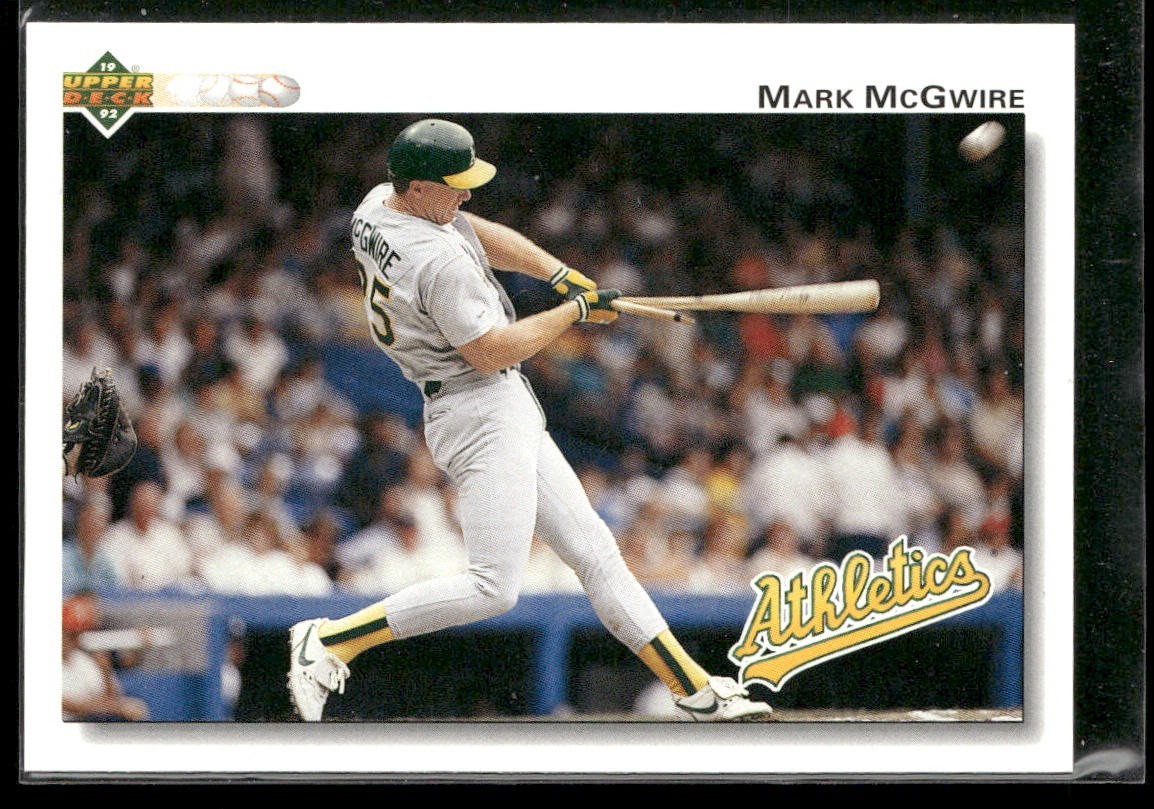 Mark McGwire Player Lot Bundle 10 Different Baseball Cards MM002 Athletics back
