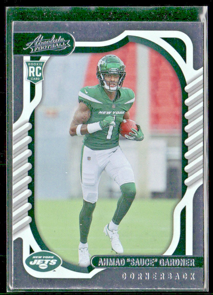 Ahmad Sauce Gardner Player Lot Bundle 10 Different Football Cards AG001 Jets 4RC front