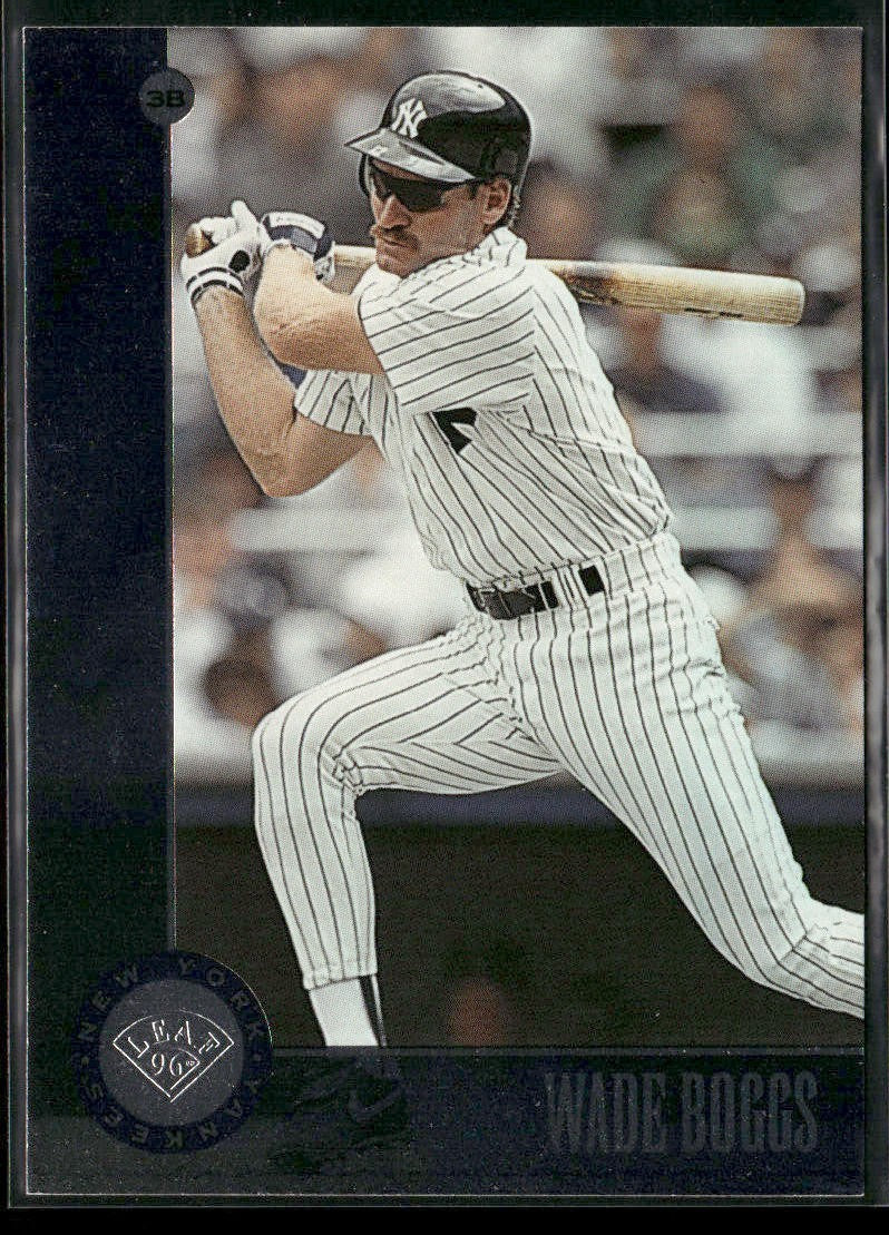 Wade Boggs Player Lot Bundle 10 Different Baseball Cards WB001 Red Sox back