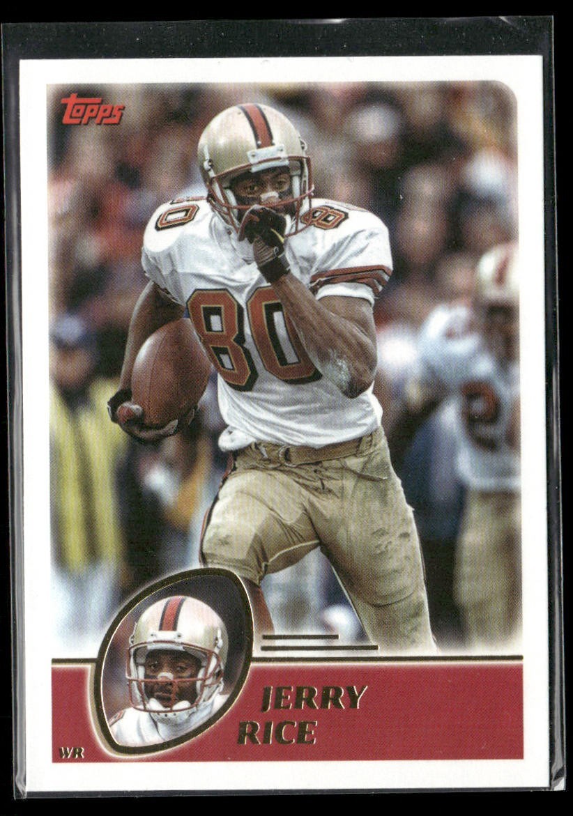 Jerry Rice Player Lot Bundle 10 Different Football Cards JR010 49ers back