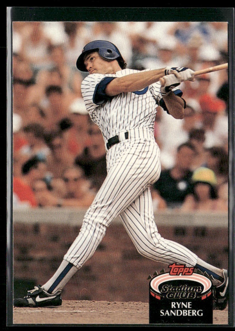 Ryne Sandberg Lot Bundle 10 Different Baseball Cards RS001 Cubs back