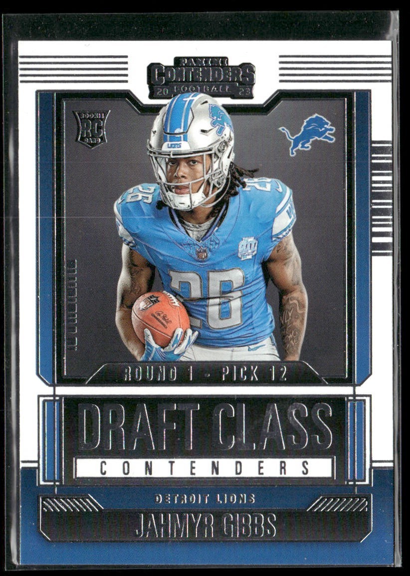 Jahmyr Gibbs Player Lot Bundle 10 Different Football Cards JG001 Lions 6 RC back