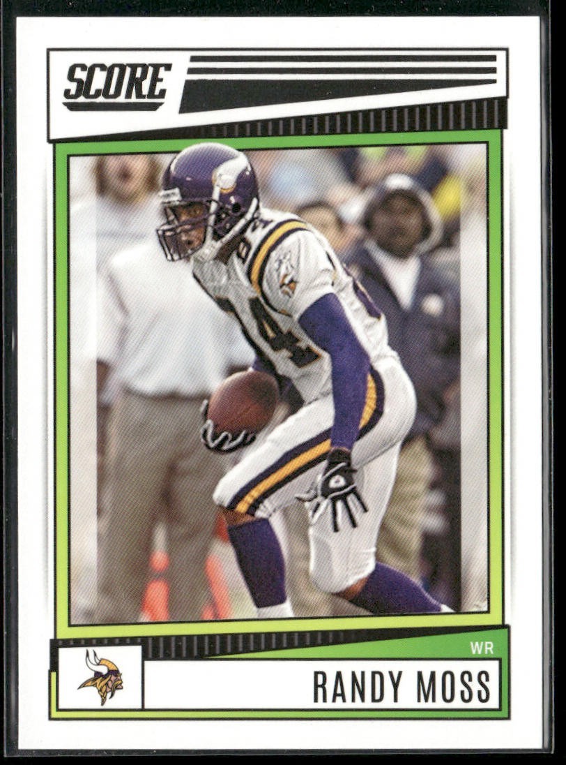 Randy Moss Player Lot Bundle 10 Different Football Cards RM003 Vikings Raiders back