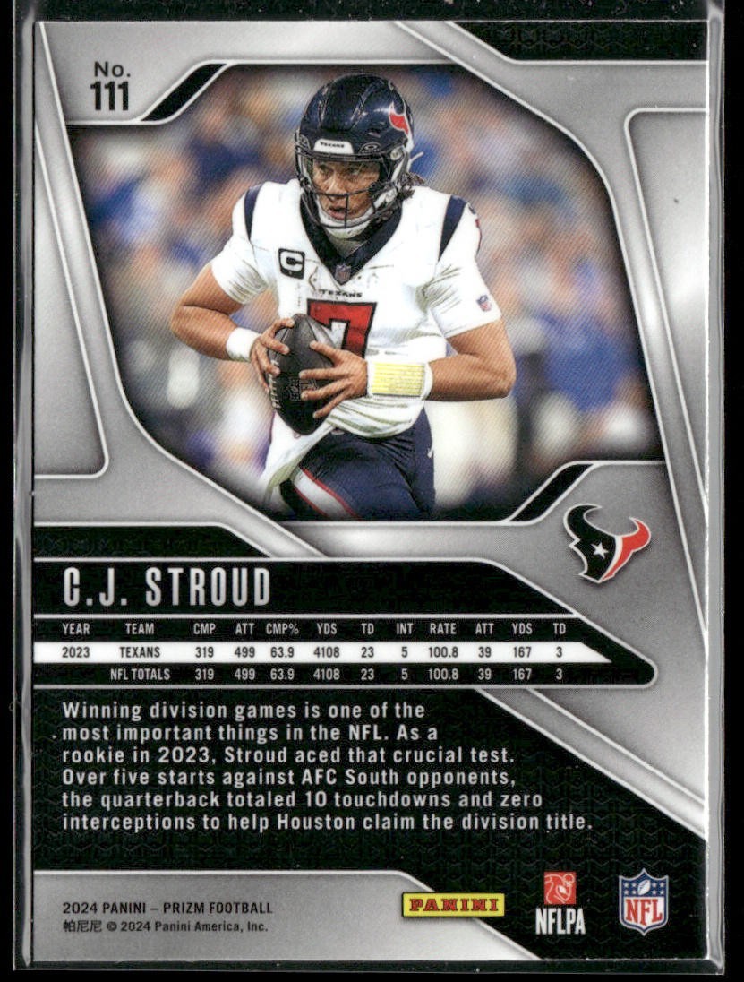 CJ Stroud Player Lot Bundle 10 Different Football Cards CJS001 4 RC back