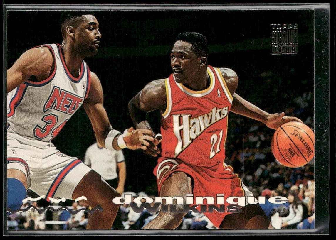 Dominique Wilkins Player Lot Bundle 10 Basketball Cards DW003 Hawks back