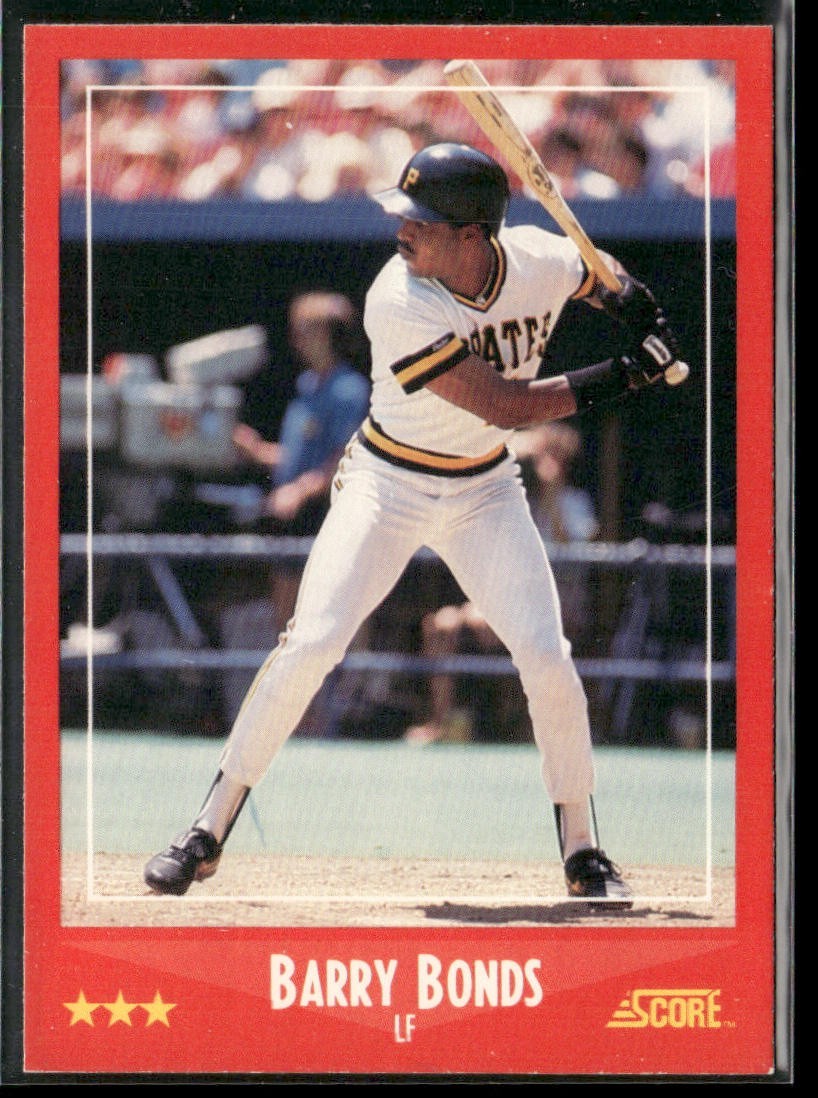 Barry Bonds Player Lot Bundle 10 Different Baseball Cards BB001 Giants Pirates back