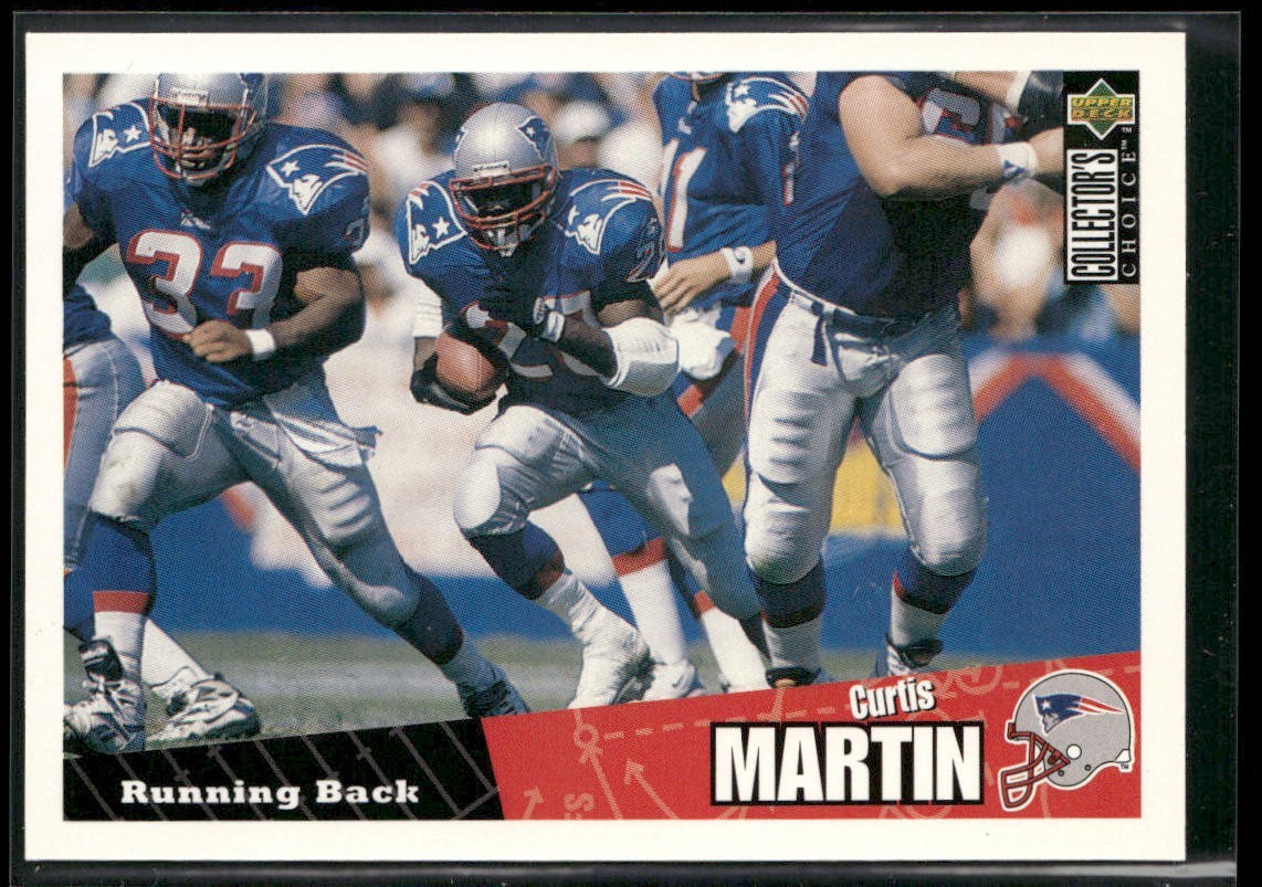 Curtis Martin Player Lot Bundle 10 Different Football Cards CM002 1 RC back