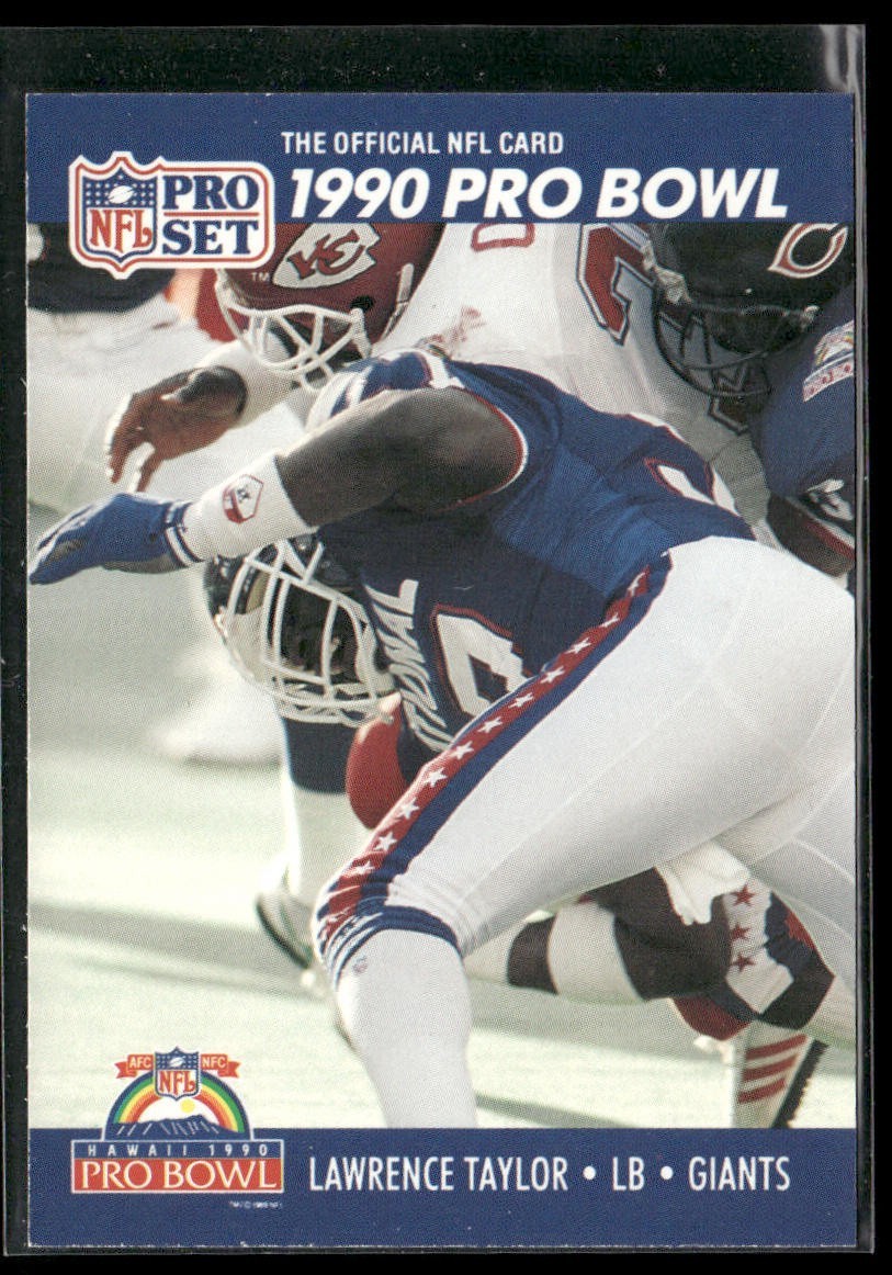 Lawrence Taylor Player Lot Bundle 10 Different Football Cards LT001 Giants back