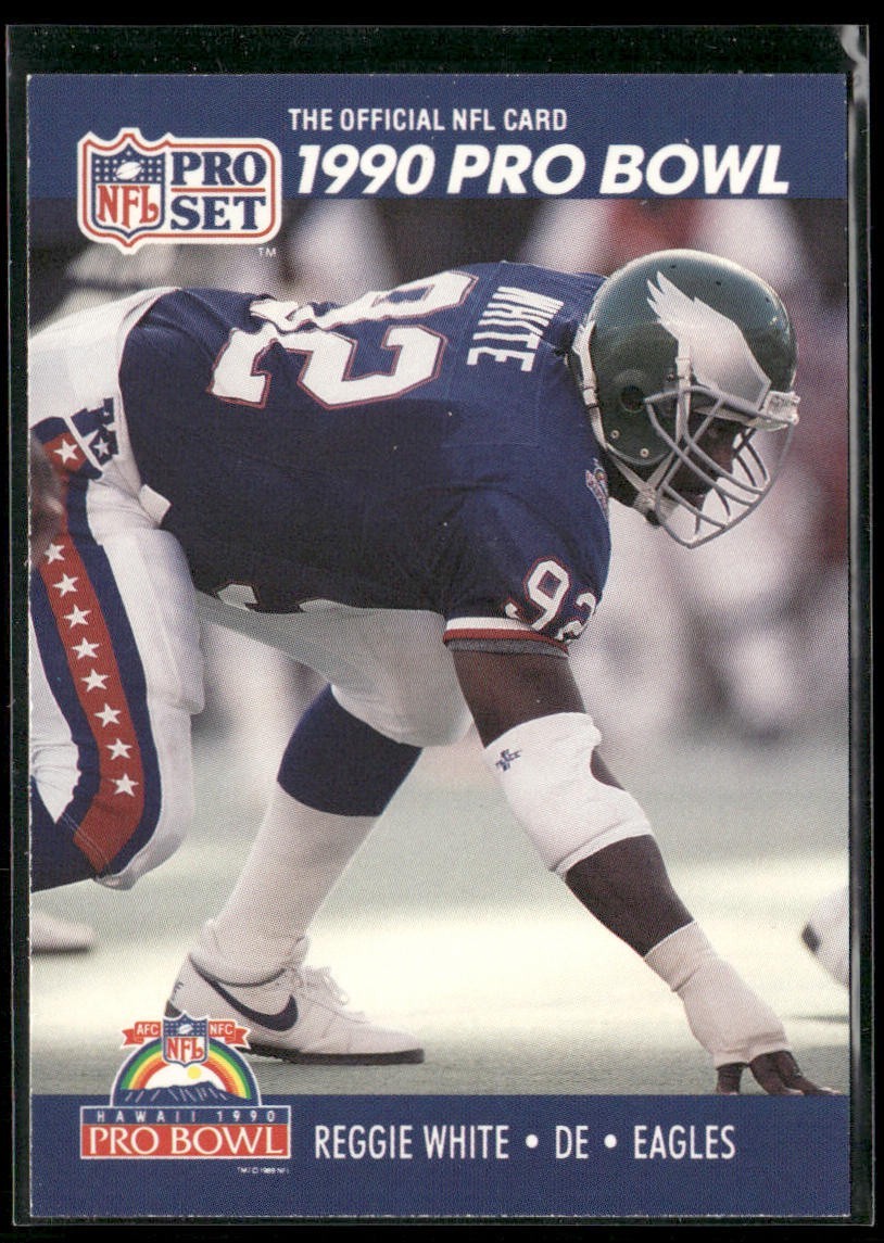 Reggie White Player Lot Bundle 10 Different Football Cards RW007 Eagles Packers back