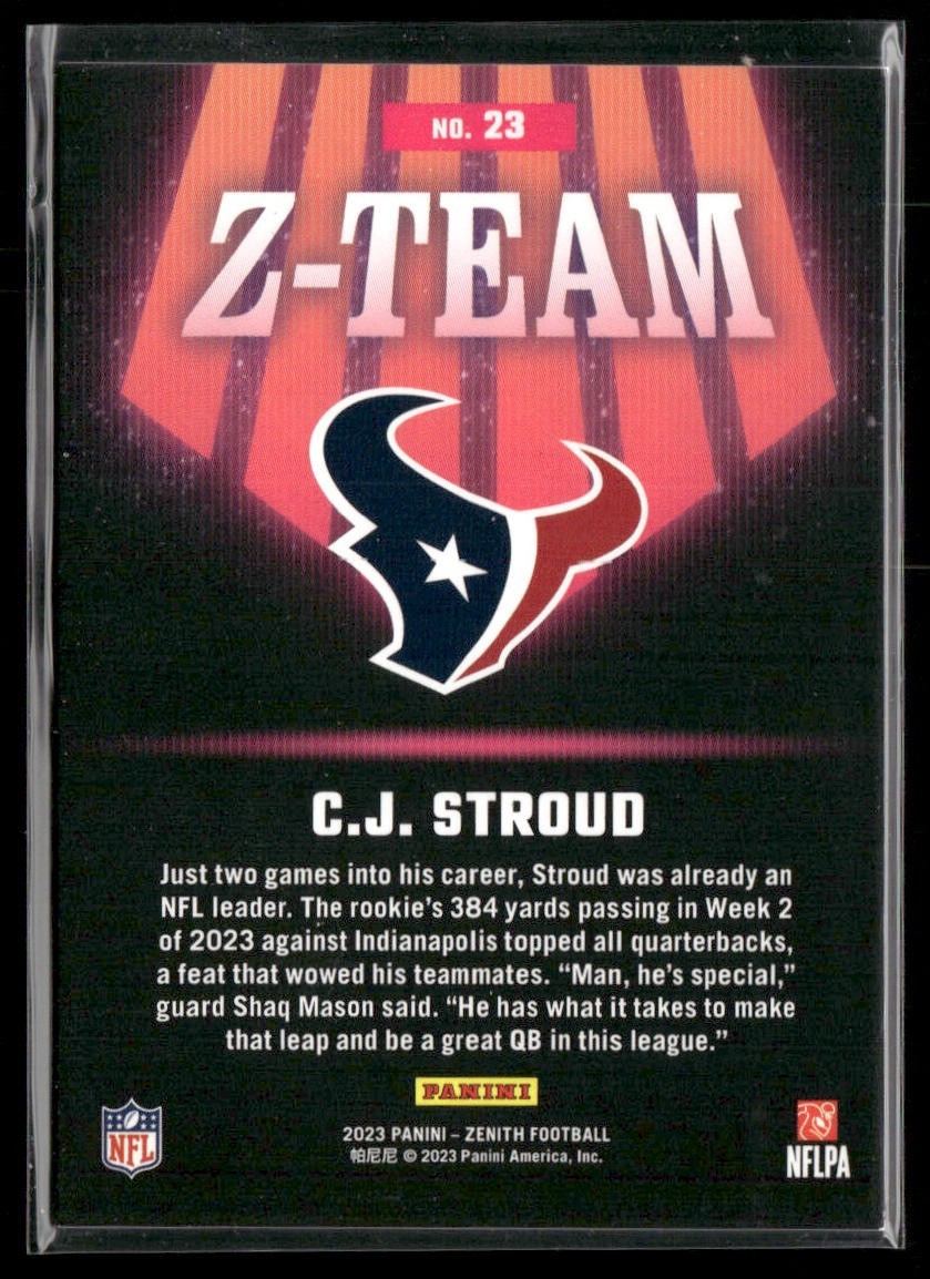 CJ Stroud Player Lot Bundle 10 Different Football Cards CJS001 4 RC back