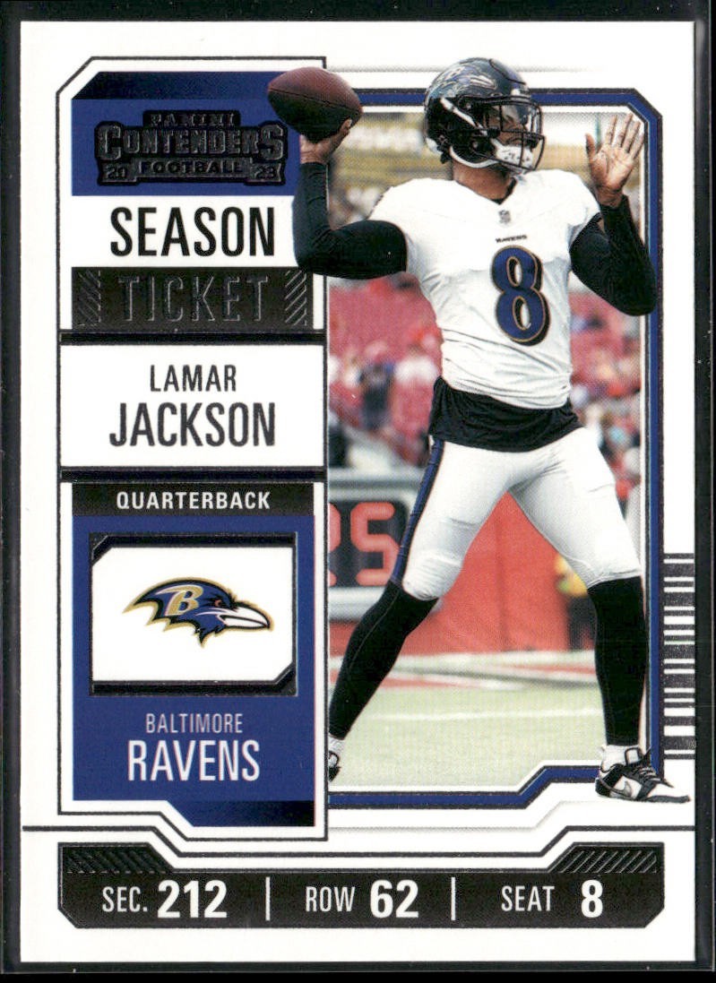 Lamar Jackson Player Lot Bundle 10 Different Football Cards LJ002 Ravens back