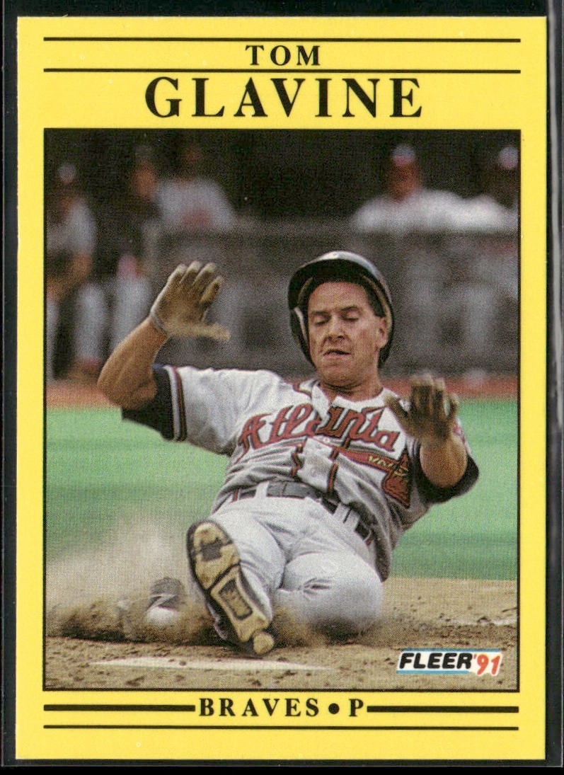 Tom Glavine Lot Bundle 10 Different Baseball Cards TG001 Braves back