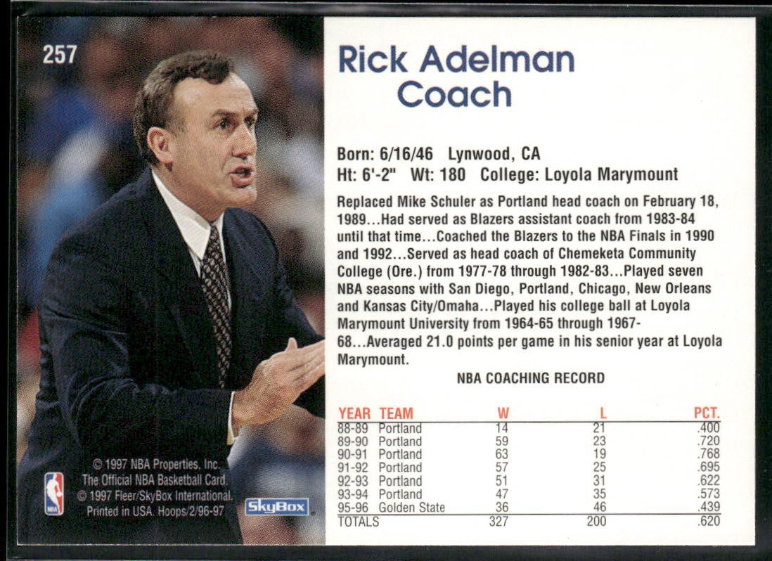 NBA Coaches Lot Bundle 10 Basketball Cards C017 Various Teams back