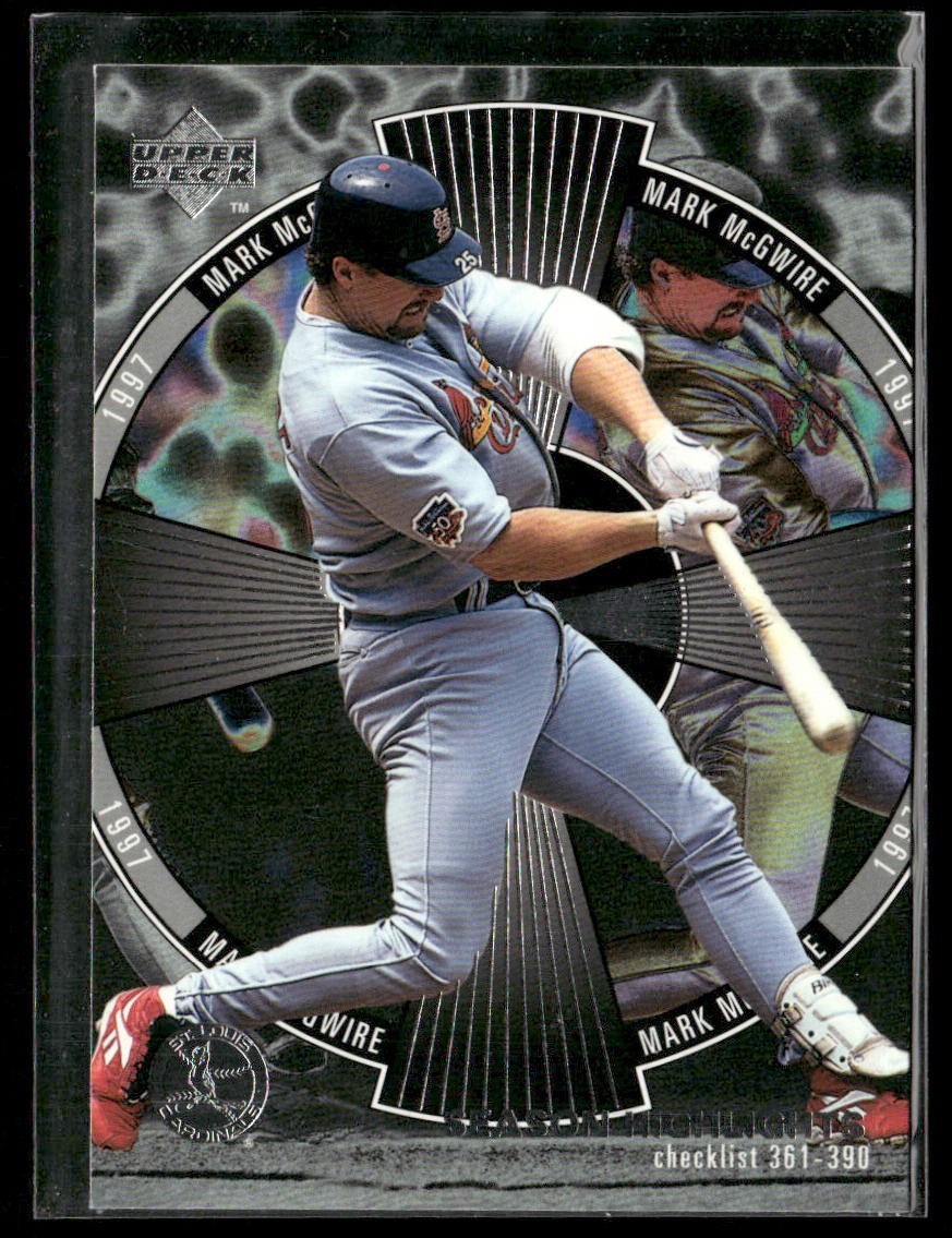 Mark McGwire Player Lot Bundle 10 Different Baseball Cards MM002 Athletics front