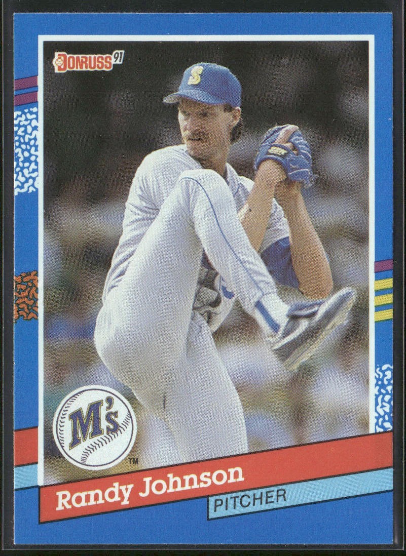 Randy Johnson Lot Bundle 10 Different Baseball Cards RJ001 Mariners back
