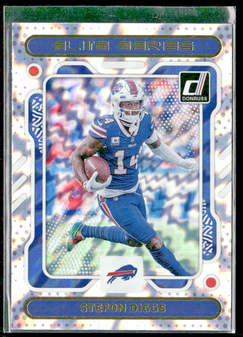 Stefon Diggs Player Lot Bundle 10 Different Football Cards SD002 Bills Vikings front