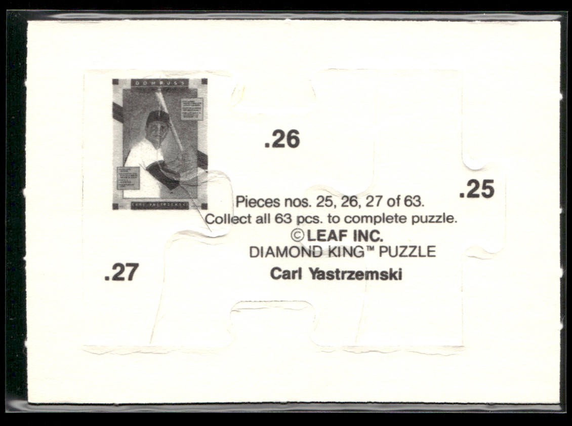 Puzzle Piece Lot Bundle 10 Different Baseball Cards P010 back