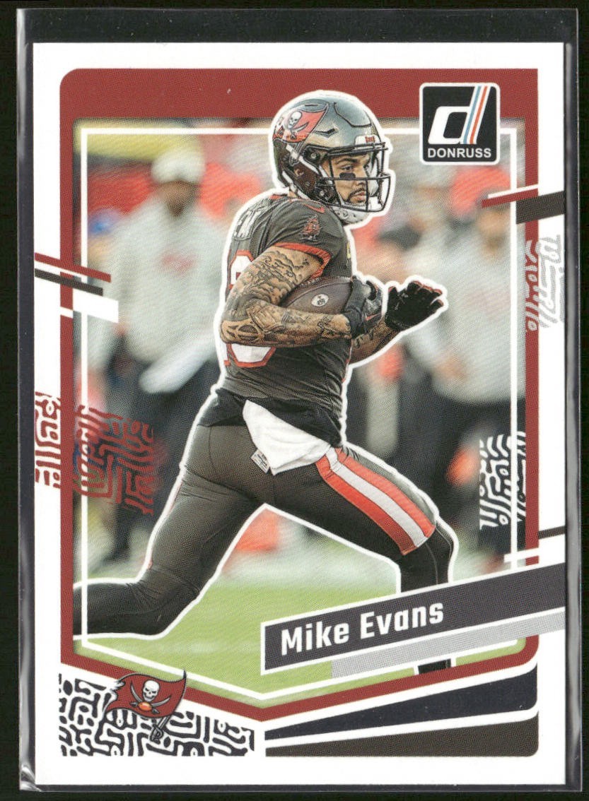 Mike Evans Player Lot Bundle 10 Different Football Cards ME001 Buccaneers back