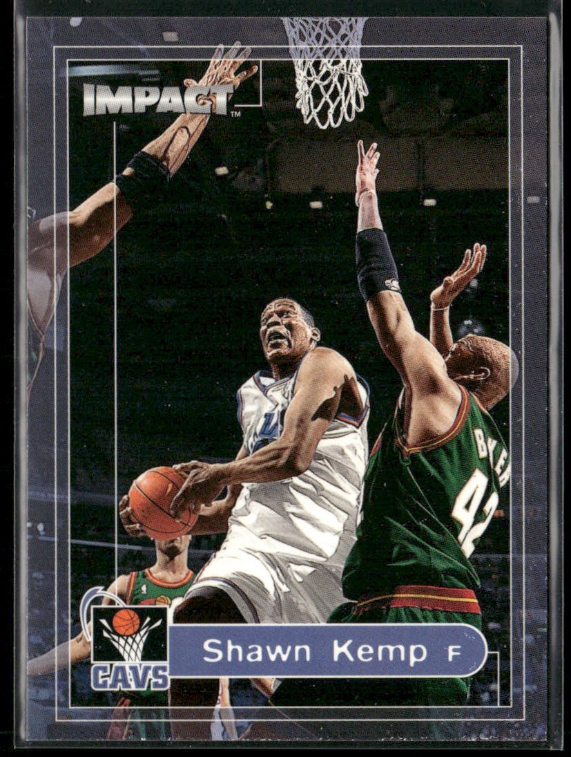 Shawn Kemp Player Lot Bundle 10 Basketball Cards SK003 Supersonics Cavs back