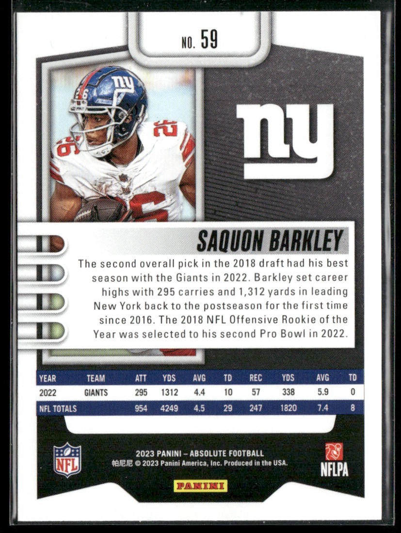 Saquon Barkley Player Lot Bundle 10 Different Football Cards SB001 Giants back